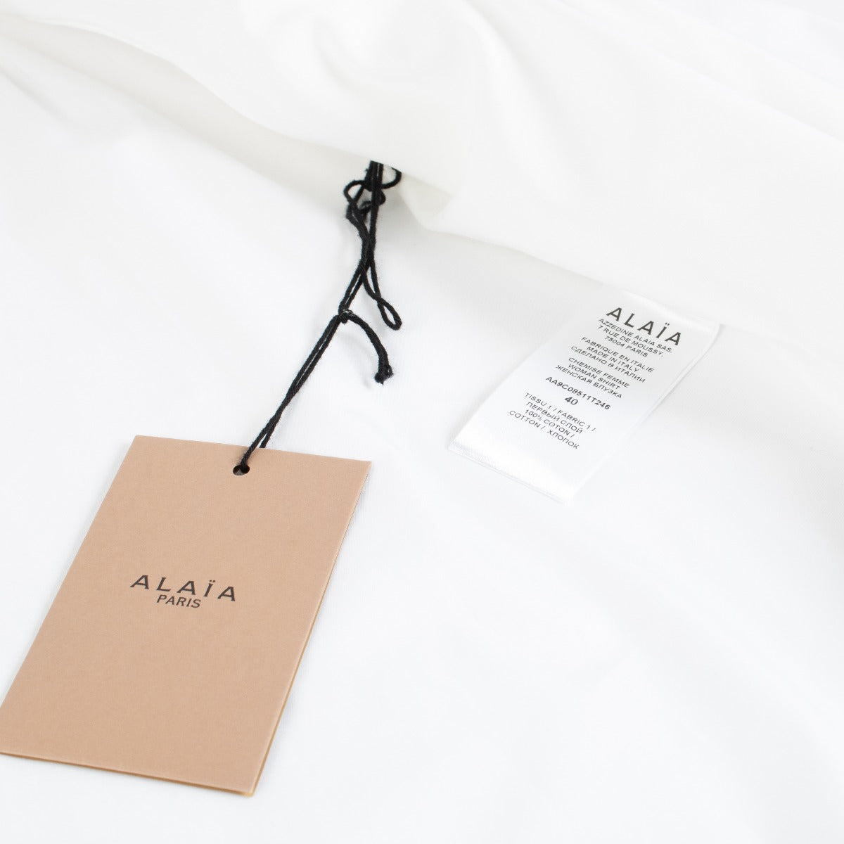 Chemise ample masculine blanche Alaïa - Taille FR40