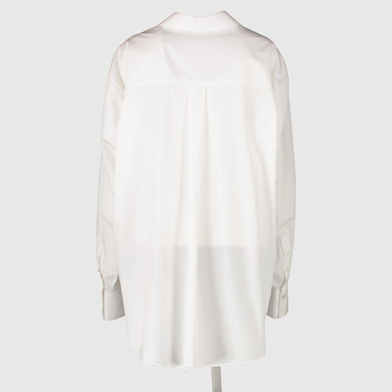 Alaïa Witte Mannelijke Ruime Blouse - Maat FR40