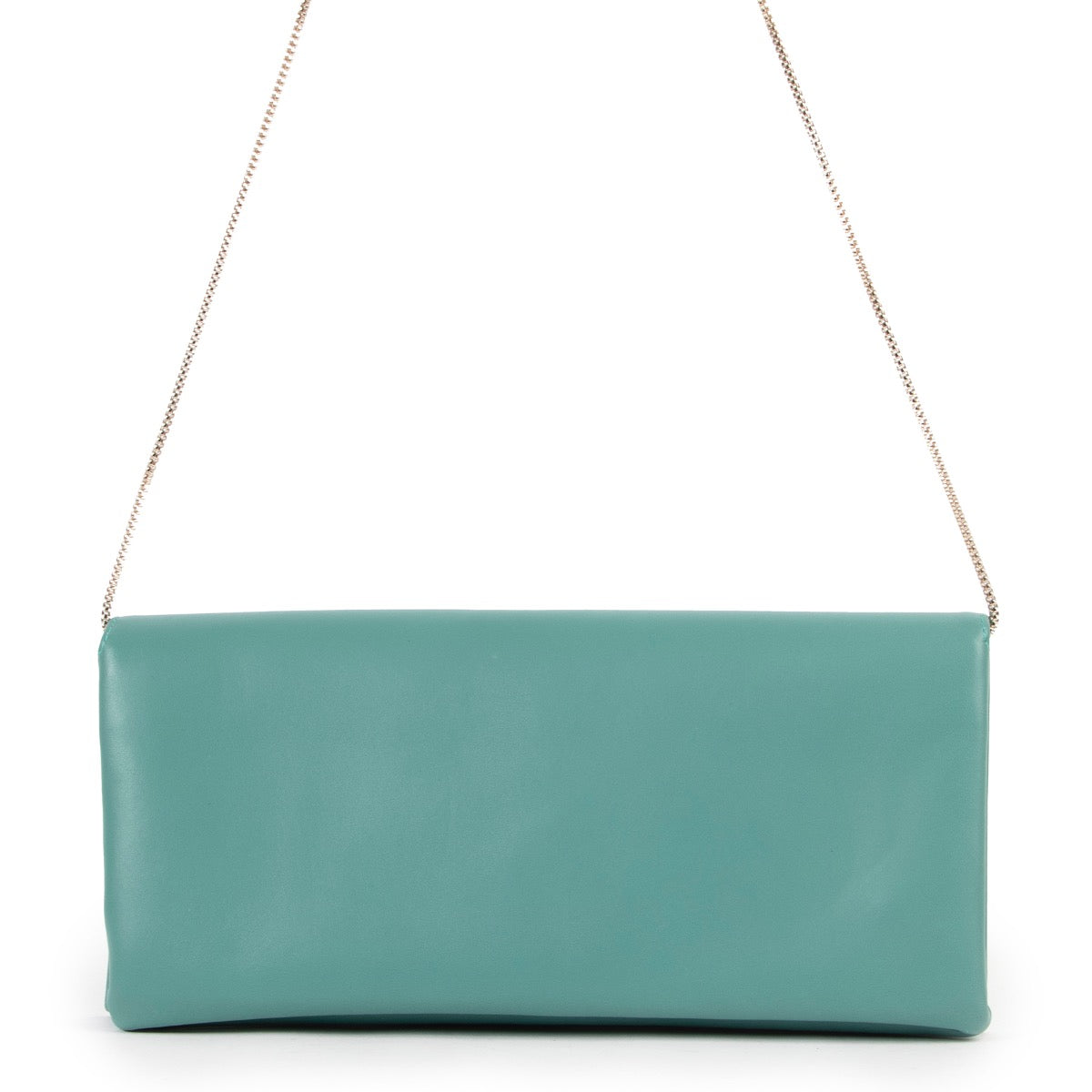 Buy an authentic second hand Armani Blue-Green Clutch/ Crossbody Bag in pristine condition at Labellov