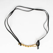 Bottega Veneta Black Calfskin Double Strap Belt
