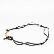 Bottega Veneta Black Calfskin Double Strap Belt