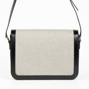 Authentic pre-loved Celine Black Canvas Triomphe Crossbody Bag on Labellov.com