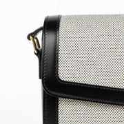 Authentic pre-loved Celine Black Canvas Triomphe Crossbody Bag on Labellov.com