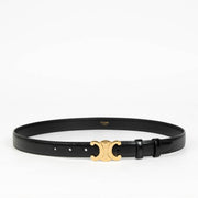 Celine Black Leather Triomphe Belt - size 85 for the best price at Labellov