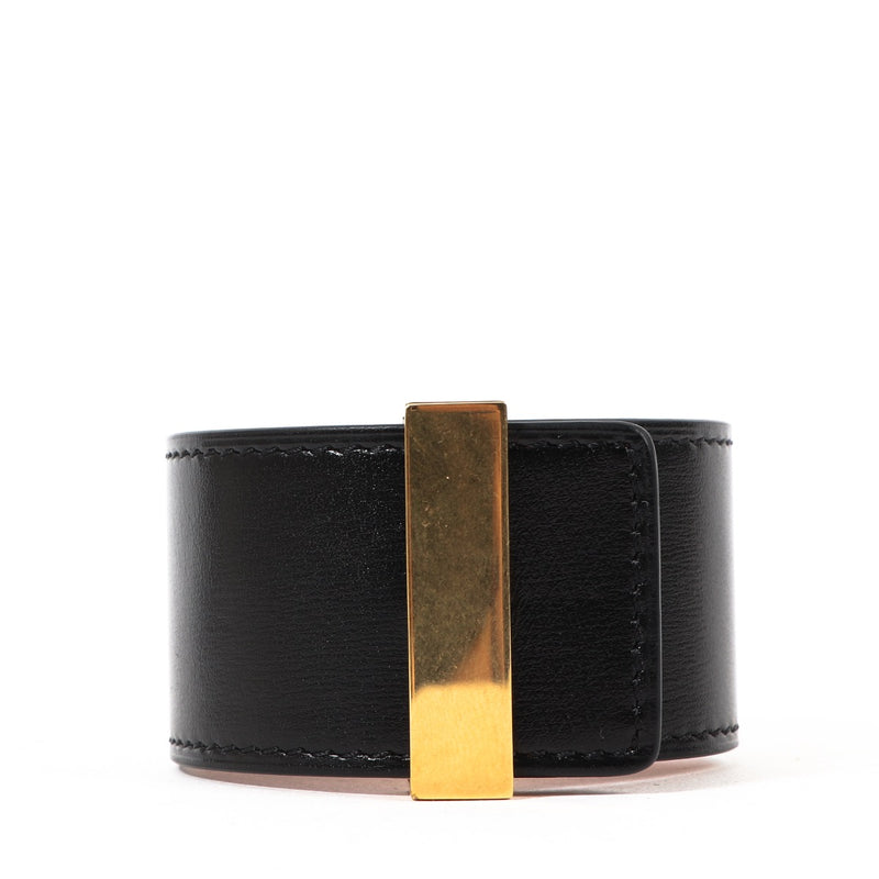 Shop safe online at Labellov in Antwerp this 100% authentic second hand Celine Black Leather Bracelet - size L
