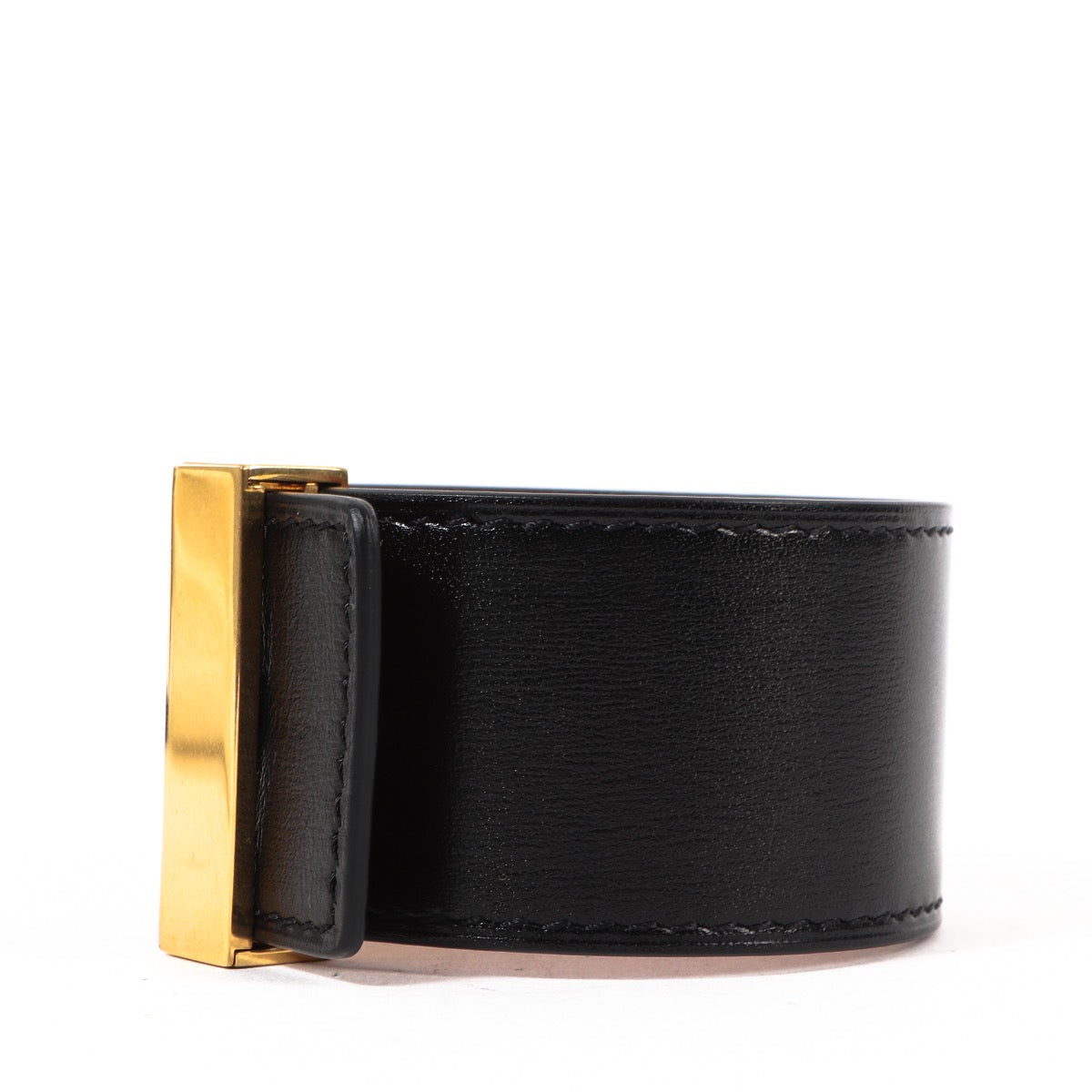 Shop safe online at Labellov in Antwerp this 100% authentic second hand Celine Black Leather Bracelet - size L