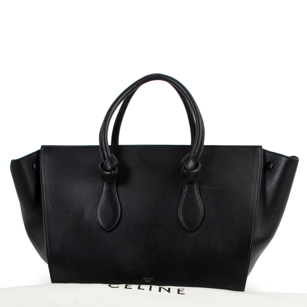 Celine Black Knot Top Handle