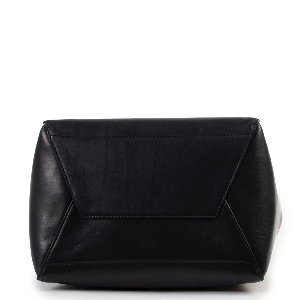 Buy an authentic second hand Celine Navy Blue Sangle Bucket Bag in very good condition at Labellov.