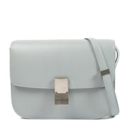 Come and shop the Celine Grey Shiny Calfskin Classic Box Bag at Labellov shop in antwerp or Knokke.