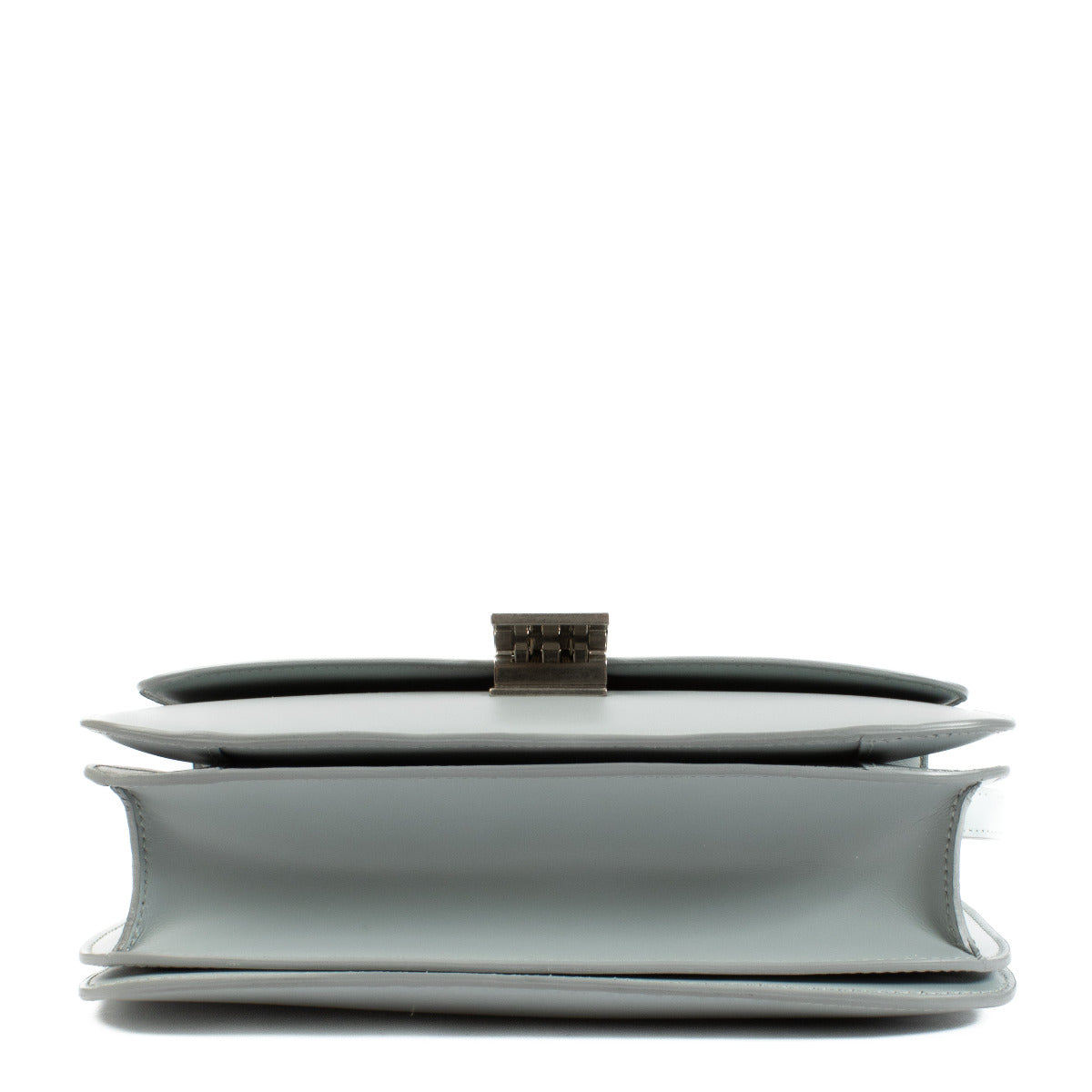 Come and shop the Celine Grey Shiny Calfskin Classic Box Bag at Labellov shop in antwerp or Knokke.