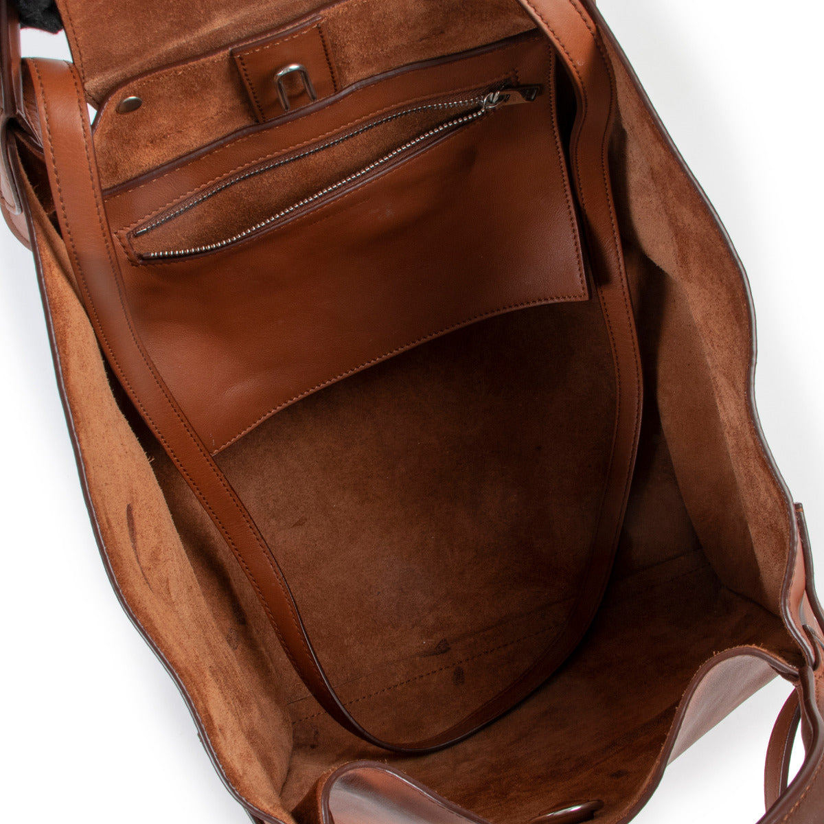 Celine Petit sac Big Bag en cuir couleur cognac