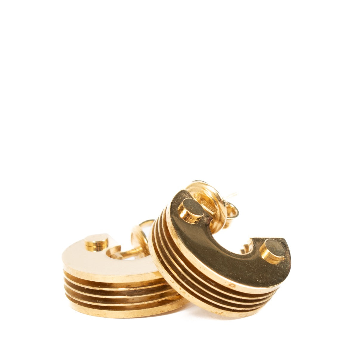 shop 100% authentic second hand Bottega Veneta Gold C Earrings on Labellov.com