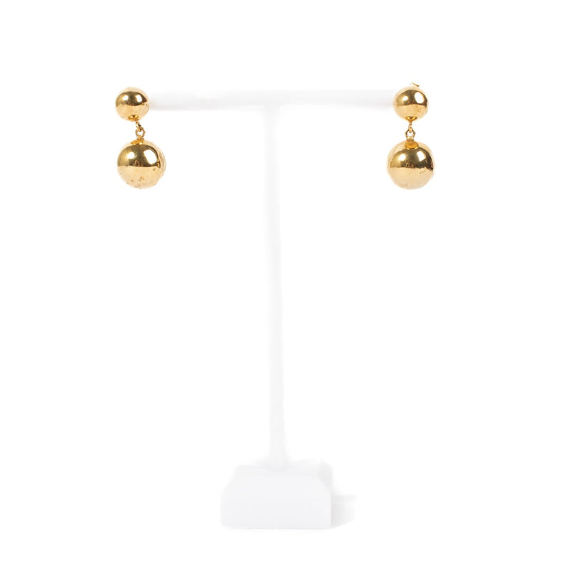 shop 100% authentic second hand Celine Gold Ball Earrings on Labellov.com