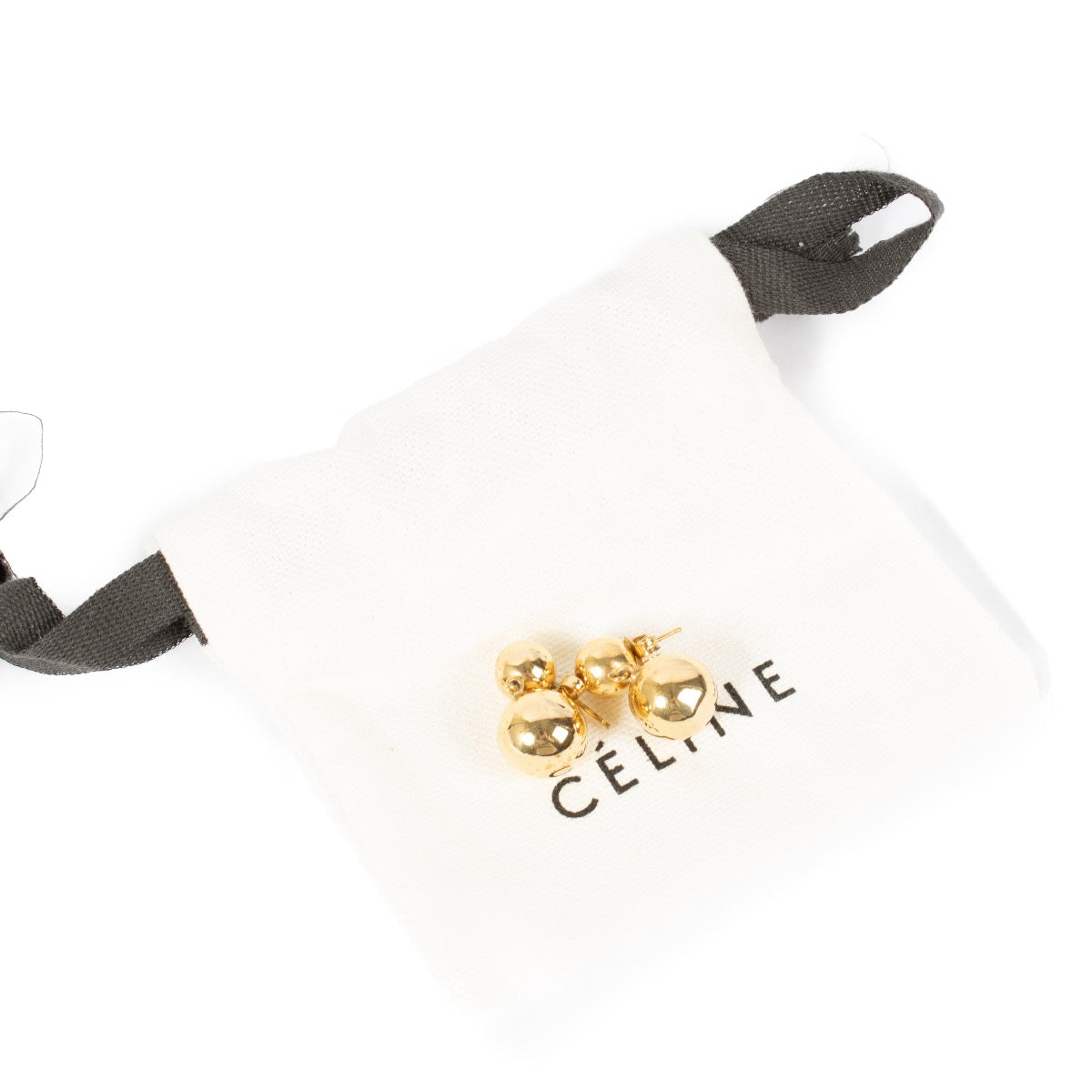 shop 100% authentic second hand Celine Gold Ball Earrings on Labellov.com
