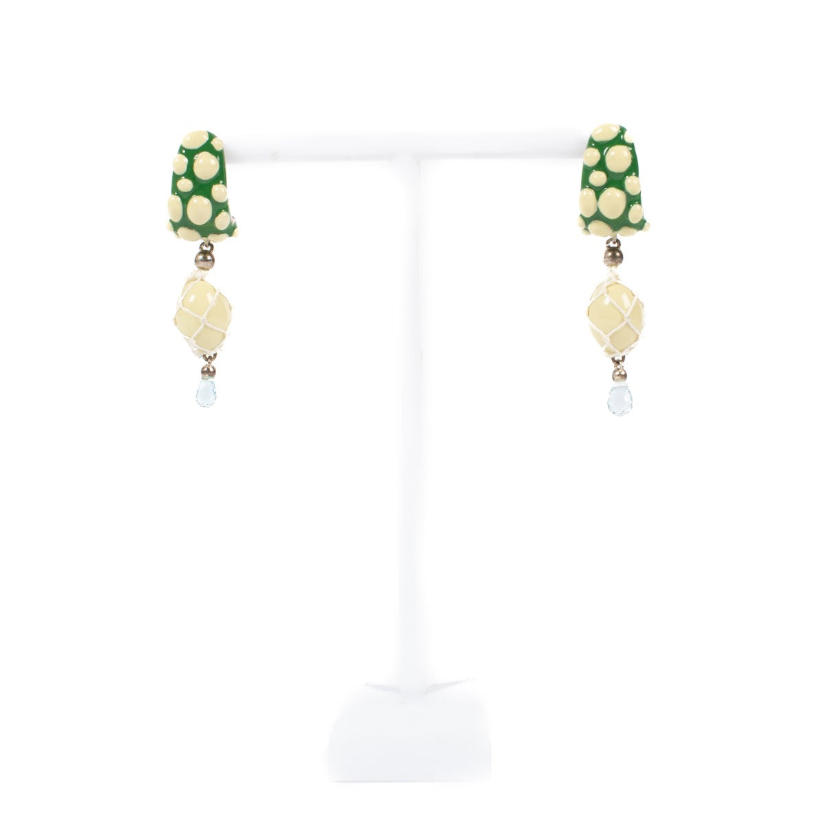 shop 100% authentic second hand Bottega Veneta Multicolor Pendant Earrings on Labellov.com