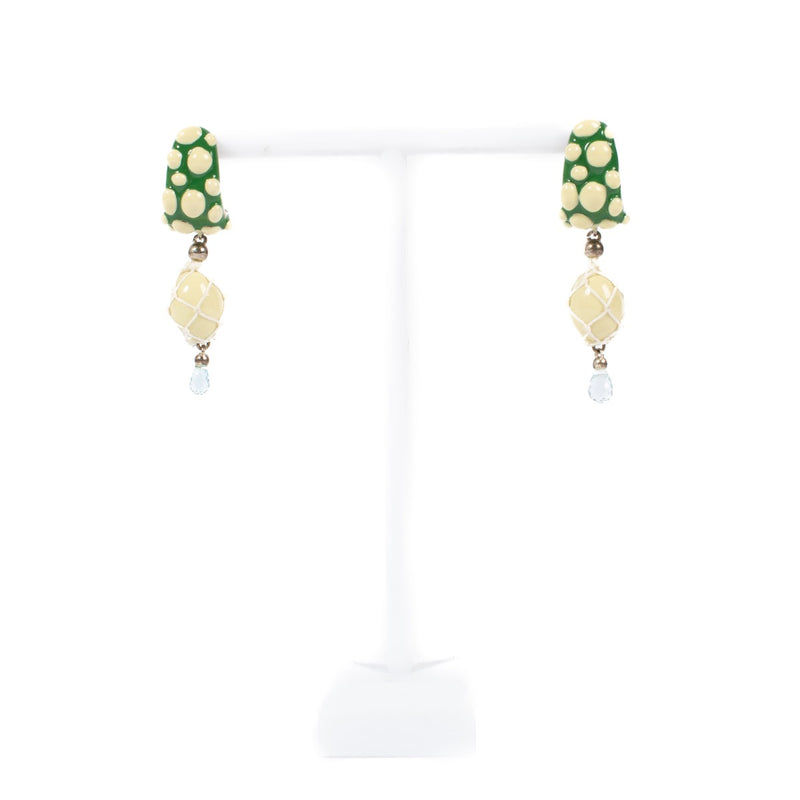 shop 100% authentic second hand Bottega Veneta Multicolor Pendant Earrings on Labellov.com