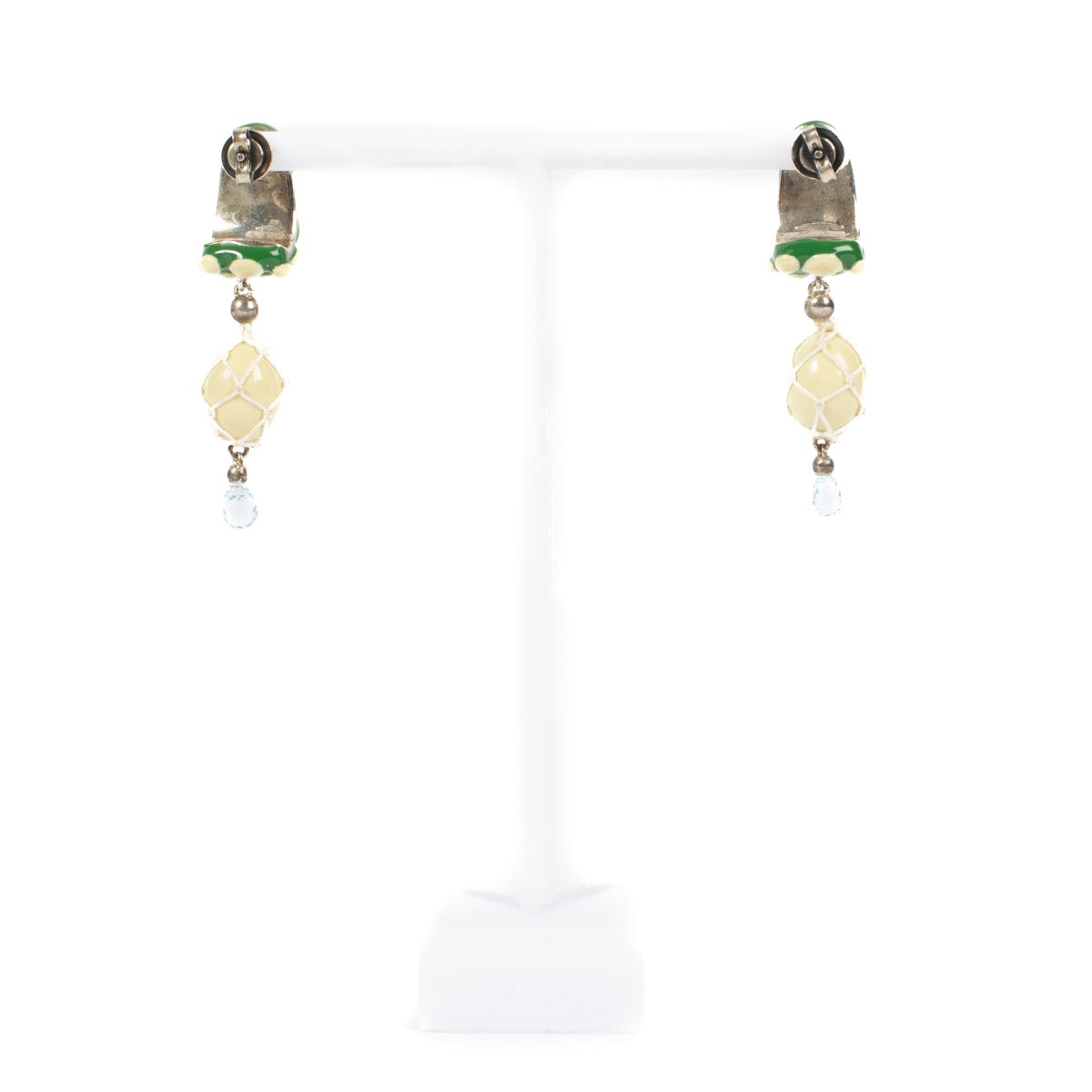 shop 100% authentic second hand Bottega Veneta Multicolor Pendant Earrings on Labellov.com