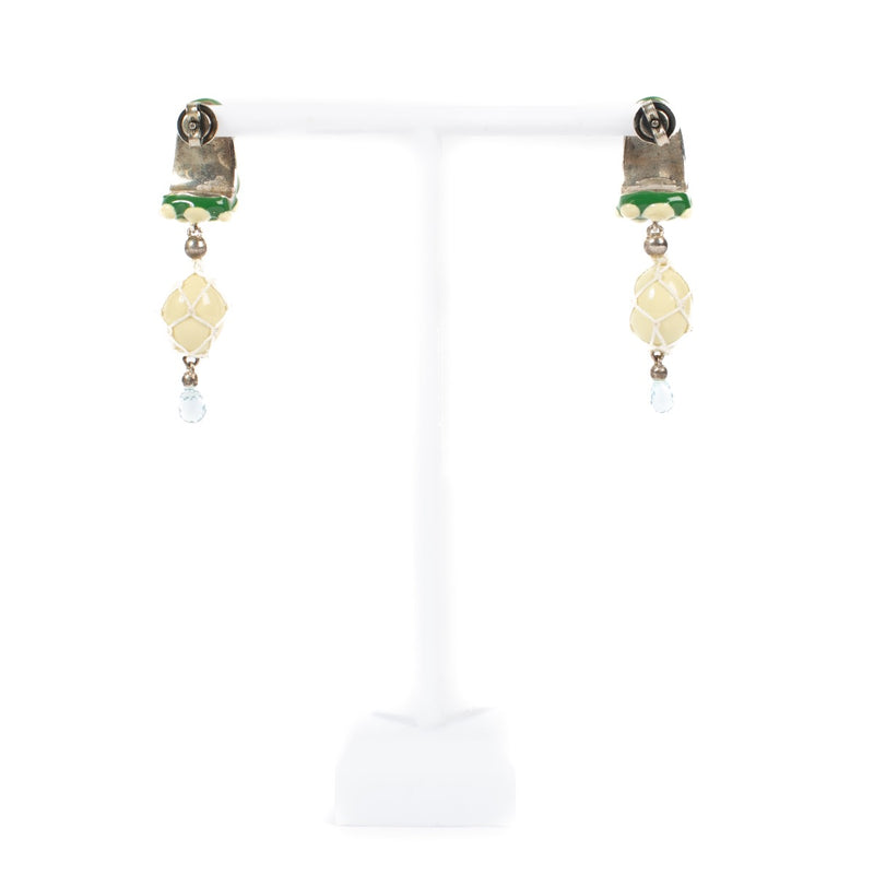 shop 100% authentic second hand Bottega Veneta Multicolor Pendant Earrings on Labellov.com