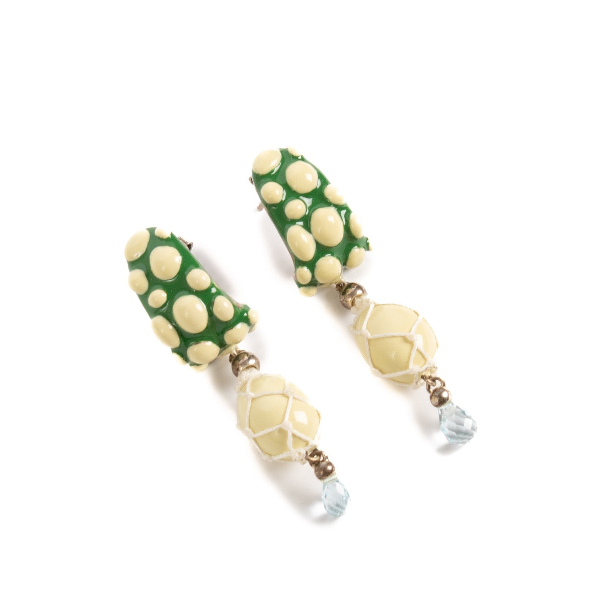 shop 100% authentic second hand Bottega Veneta Multicolor Pendant Earrings on Labellov.com