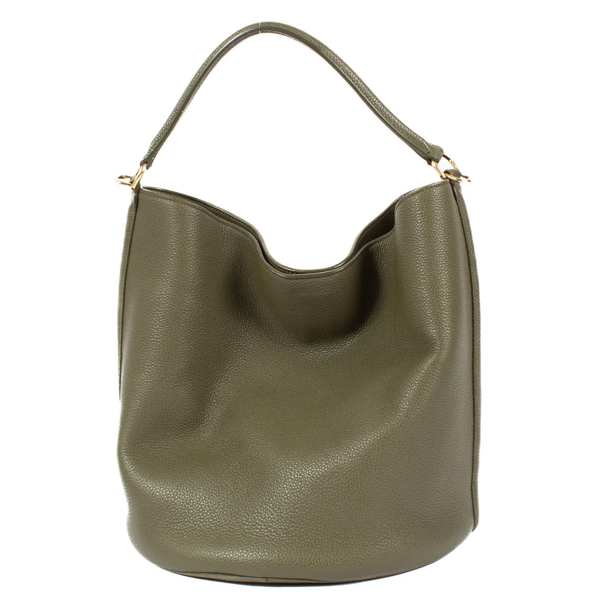 Shop safe online at Labellov in Antwerp, Brussels and Knokke this 100% authentic second hand Celine Kaki 16 Bucket Bag. Veilig online tweedehands authentieke Celine Kaki 16 Bucket Bag handtas kopen bij Labellov.