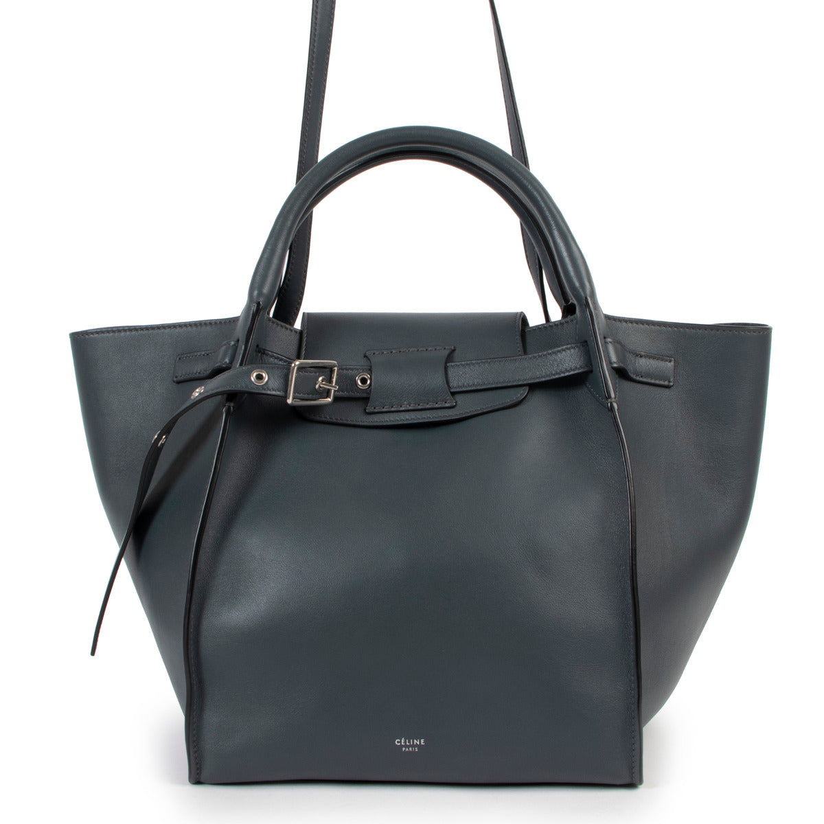 Celine Petrol Leather Small Big Bag for the best price at Labellov secondhand luxury