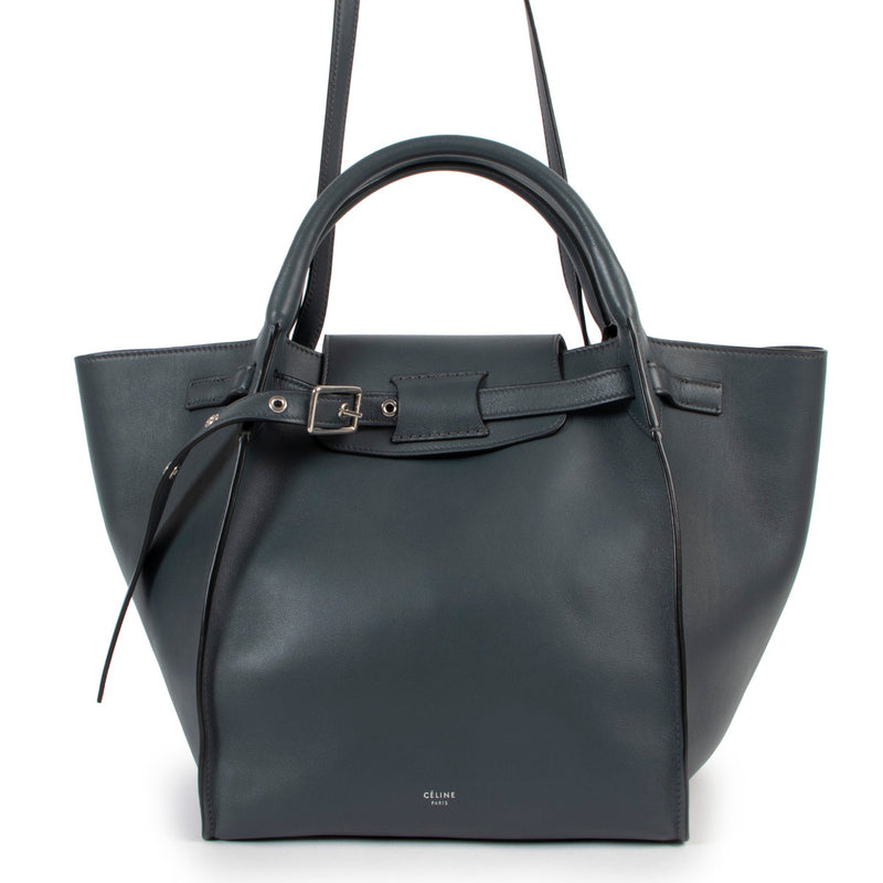 Celine Petrol Leather Small Big Bag for the best price at Labellov secondhand luxury