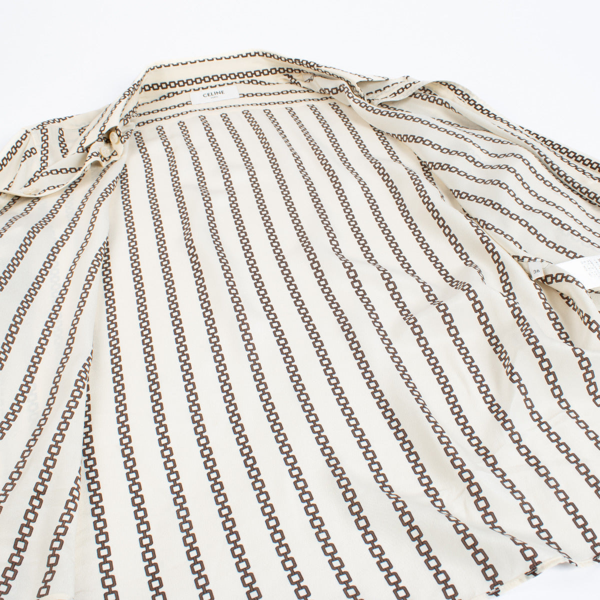 Celine Zijden Blouse met Print - FR38