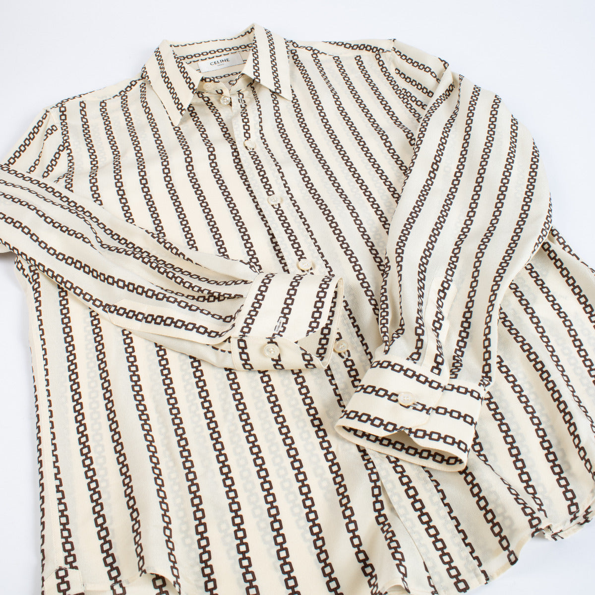 Celine Zijden Blouse met Print - FR38