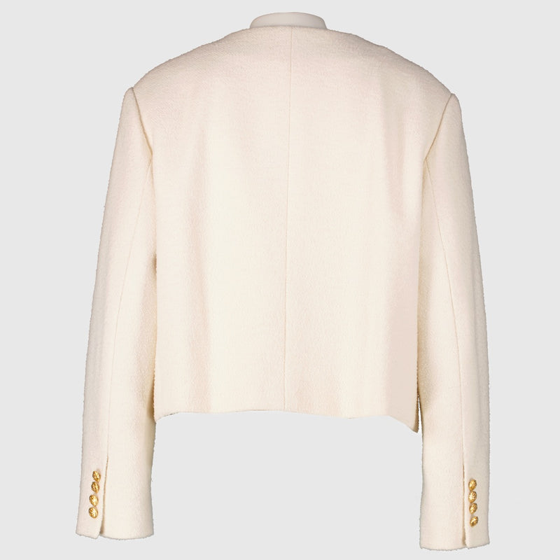 Celine Tweed White Jacket - size 38