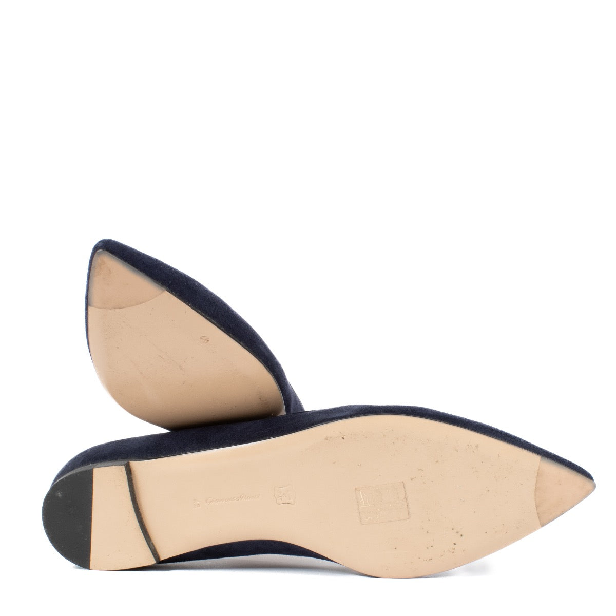 shop 100% authentic second hand Gianvito Rossi Blue Ballerinas - Size 42 on Labellov.com