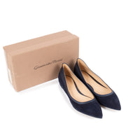 shop 100% authentic second hand Gianvito Rossi Blue Ballerinas - Size 42 on Labellov.com