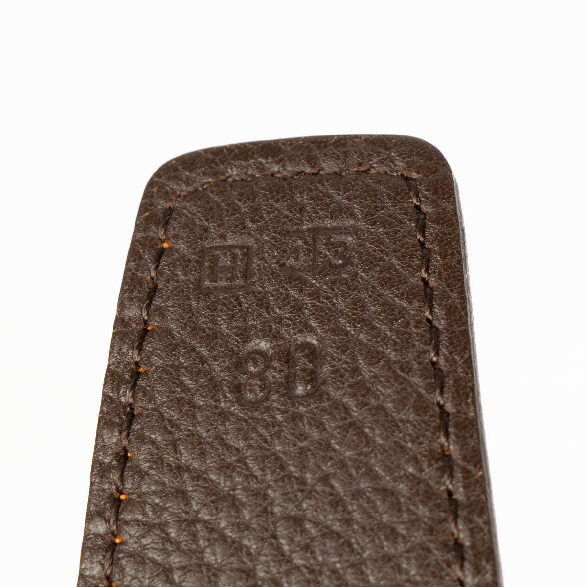 Ceinture réversible Hermès Étrivière en H marron et orange - taille 80