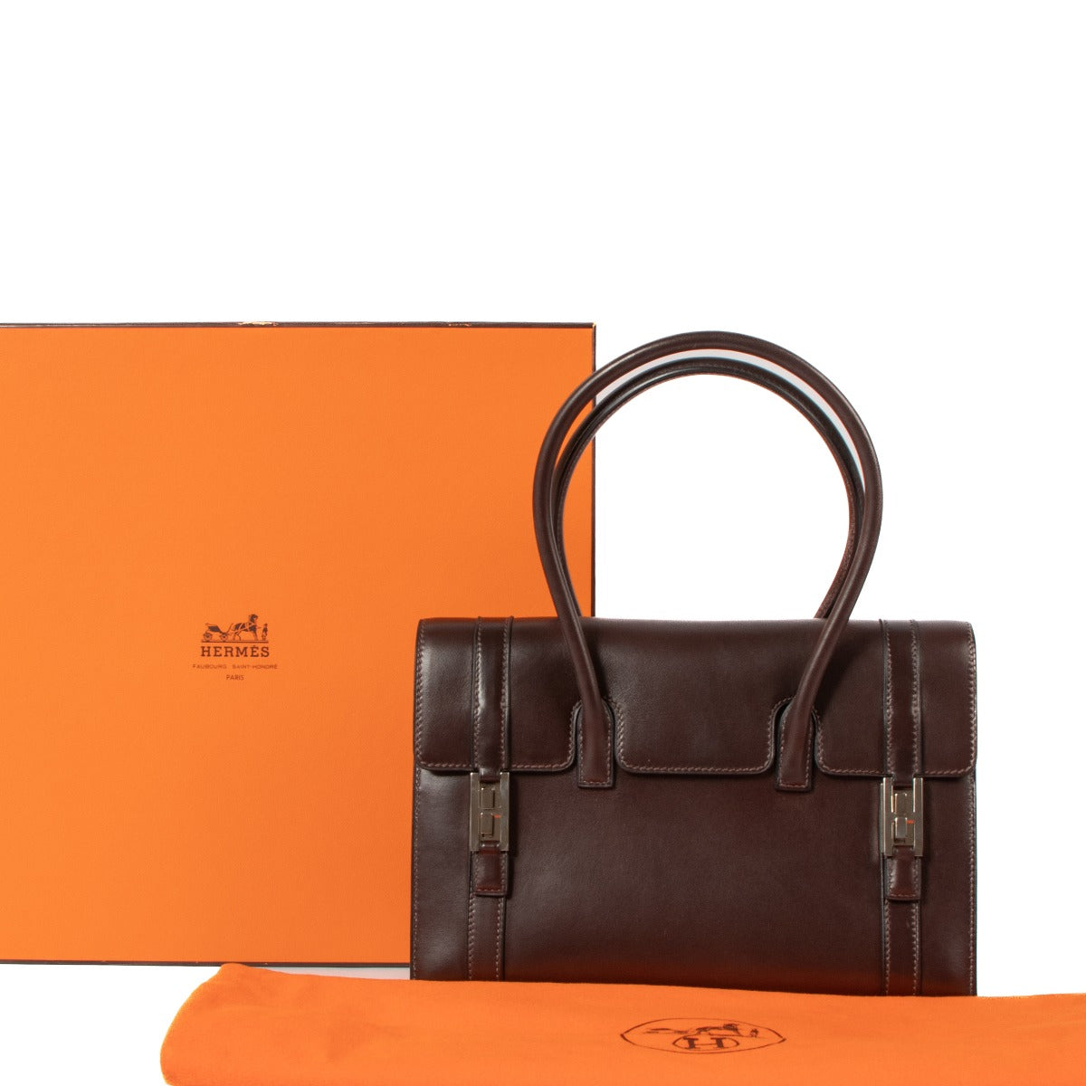 Hermès Drag 32 Ebene Chamonix PHW