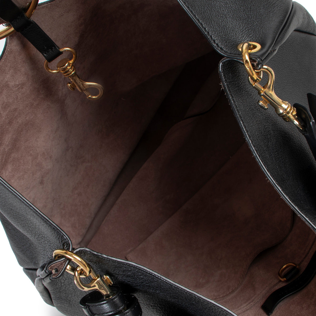 Sac Hobo Pierce en cuir noir JW Anderson
