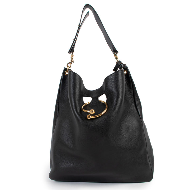 JW Anderson Black Leather Hobo Pierce Bag for the best price at Labellov secondhand