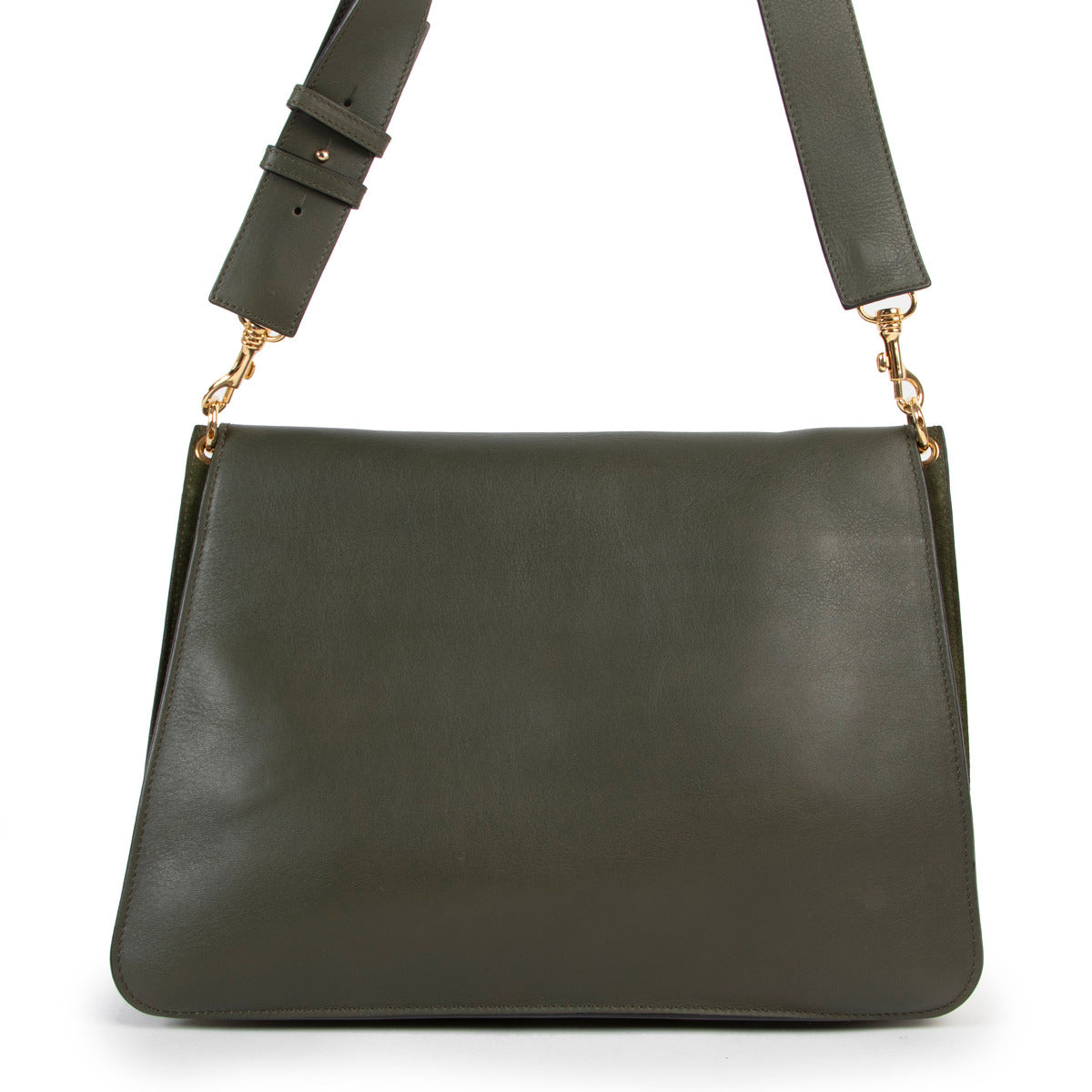 Sac à bandoulière en daim kaki Pierce de JW Anderson