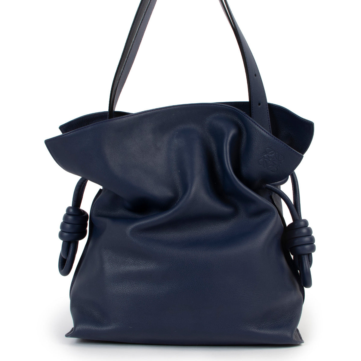 Loewe Blue Leather Flamenco Bag