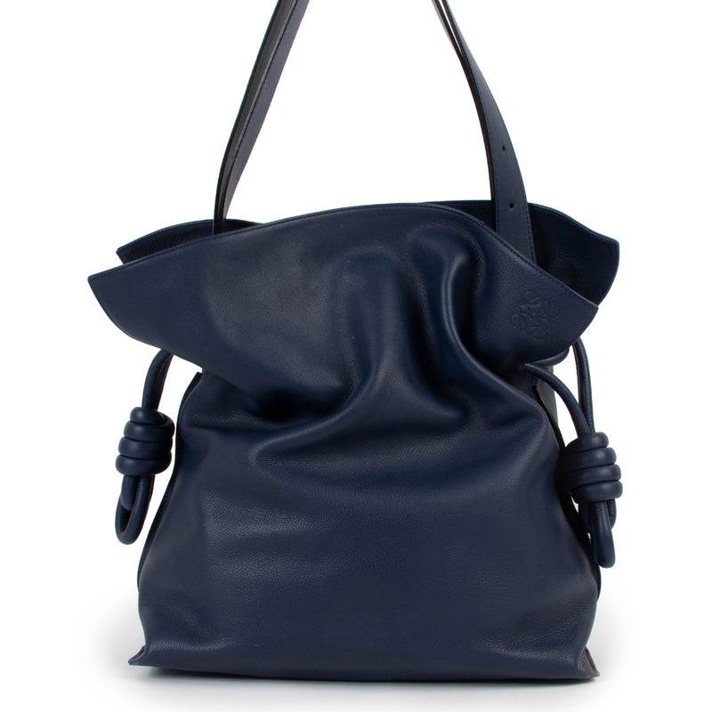 Loewe Blue Leather Flamenco Bag
