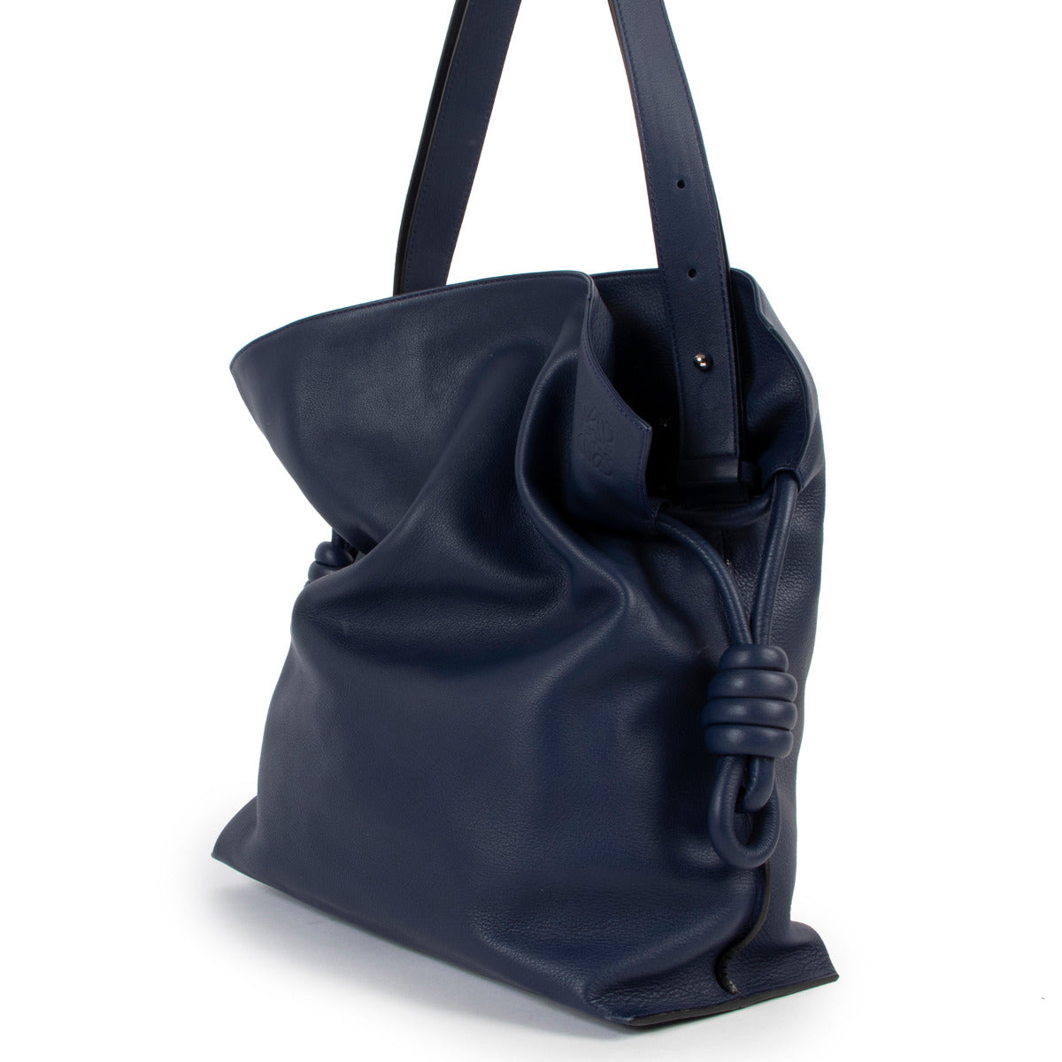 Loewe Blue Leather Flamenco Bag