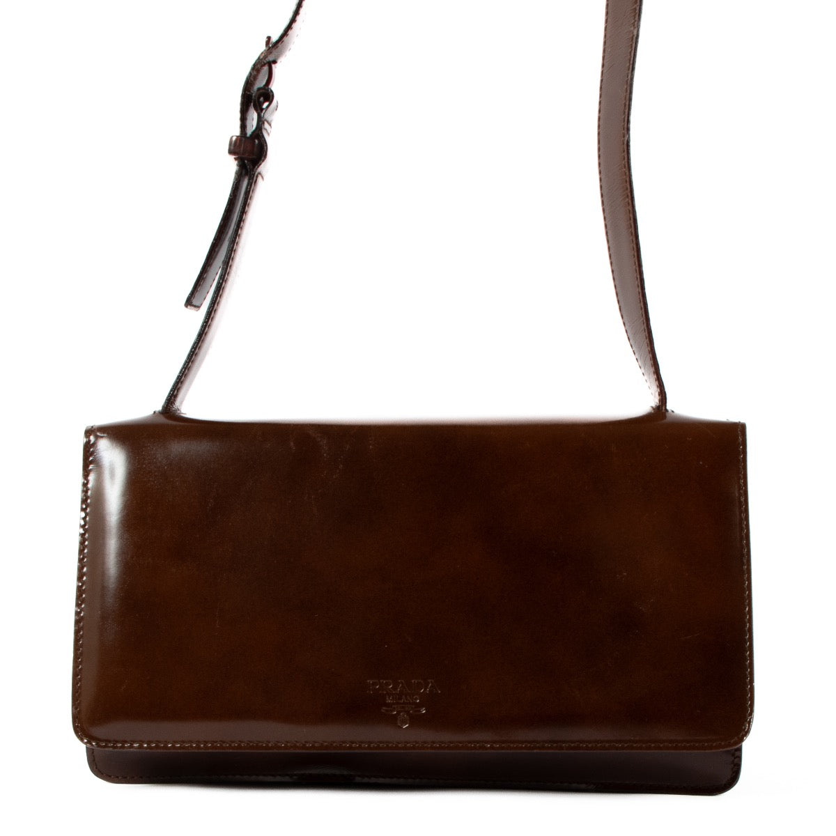 shop 100% authentic second hand Prada Brown Tabacco Spalazzo Bag on Labellov.com
