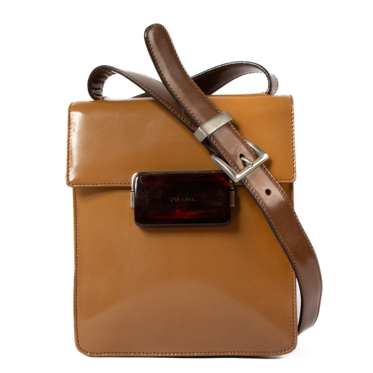 prada bruciato militaire bag
