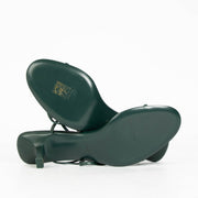 Shop this 100% authentic The Row Green Kid Leather Bare Sandals in size 42 at labellov.com.