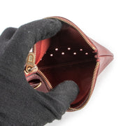 Shop safe online at Labellov in Antwerp this 100% authentic second hand Delvaux Burgundy Leather Pouch