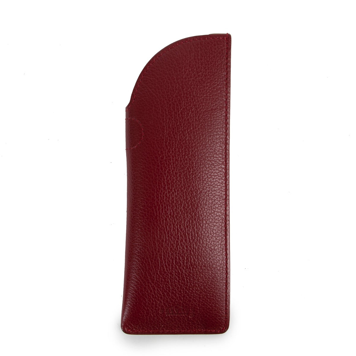 Shop safe online at Labellov in Antwerp this 100% authentic second hand Delvaux Burgundy Glasses Case in very good excellent condition.