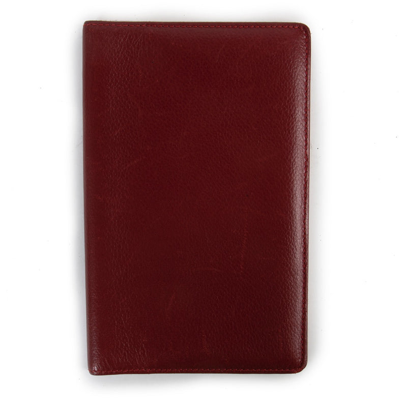 Shop safe online at Labellov in Antwerp this 100% authentic second hand Delvaux Burgundy Leather Planning Fold Wallet