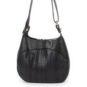 Delvaux Black Chardonnay Toile de Cuir Crossbody Bag