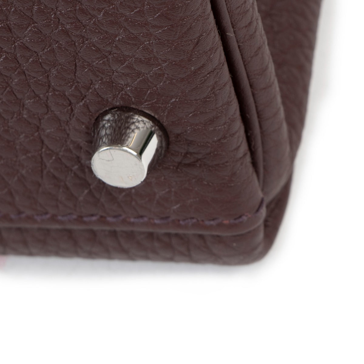 second hand hermes kelly 28 togo burgundy palladium
