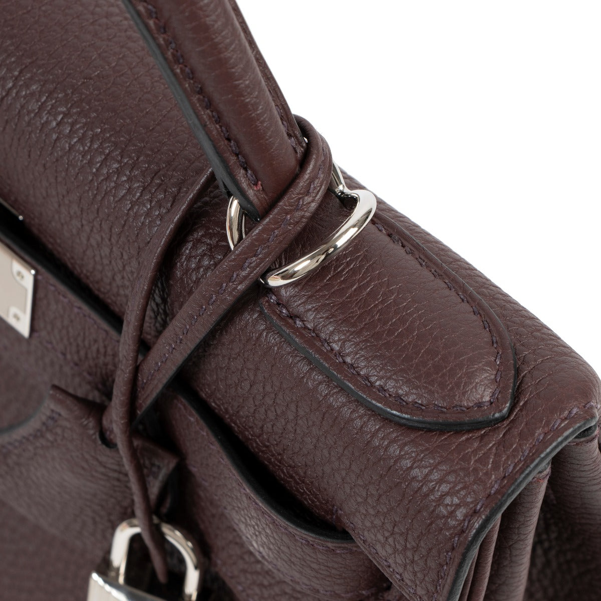 second hand authentic Hermès Kelly 28 Rouge Sellier Togo Palladium Hardware at labellov.com