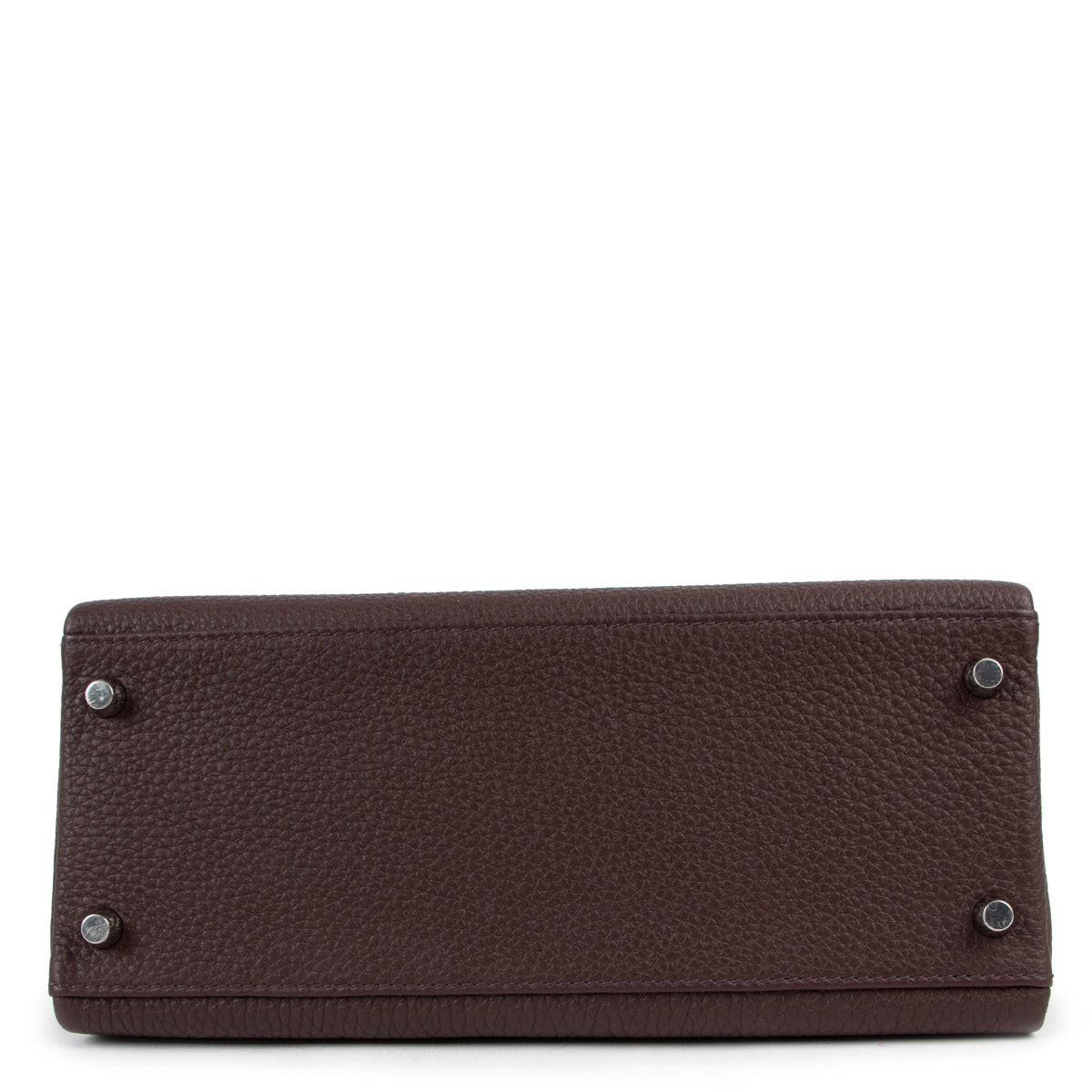second hand authentic Hermès Kelly 28 Rouge Sellier Togo Palladium Hardware at labellov.com