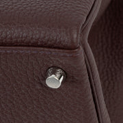 second hand hermes kelly 28 togo burgundy palladium